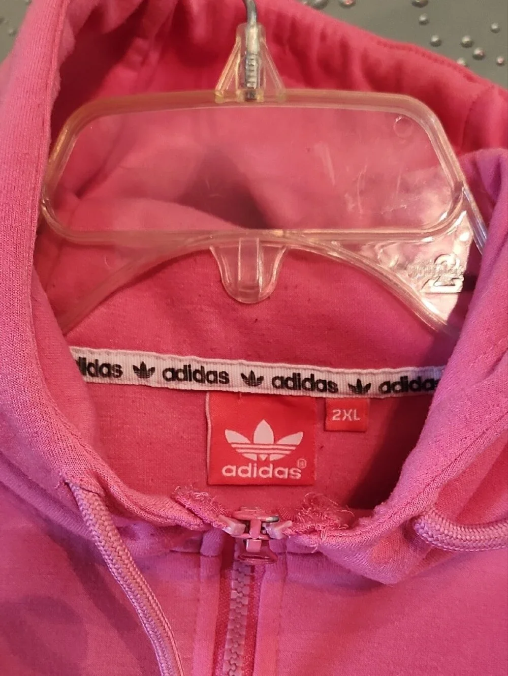 adidas Pink Hoodie & Joggers Set with Yellow Logo